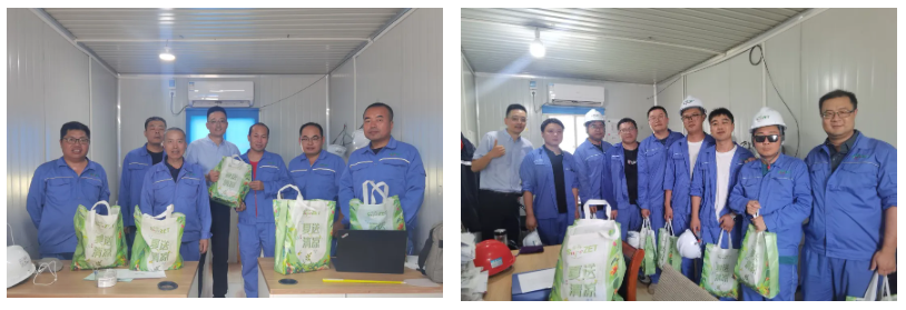 眷注一线 致敬匠心 | 菠菜担保网股份开展项目现场夏日“送清凉”慰问活动